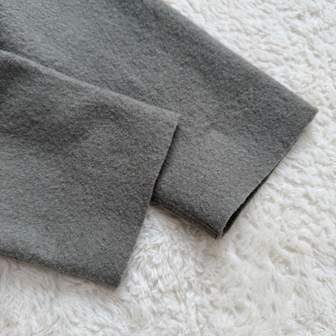 【美品】ヨーガンレール 縮絨ウールコート グレー フェルト地 メンズ可