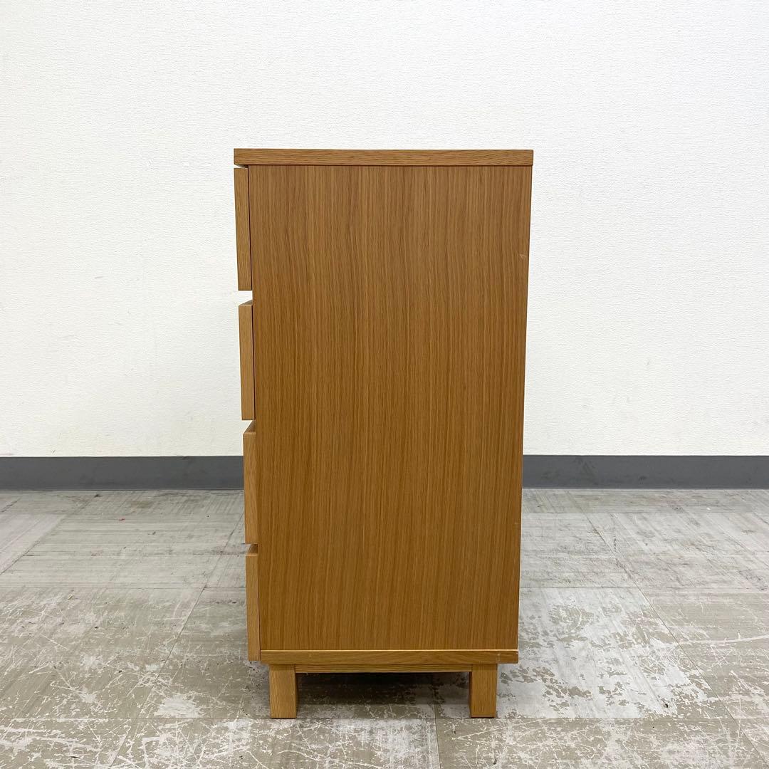 MUJI 無印良品 チェスト 引き出し 収納 4段 オーク材突板 2