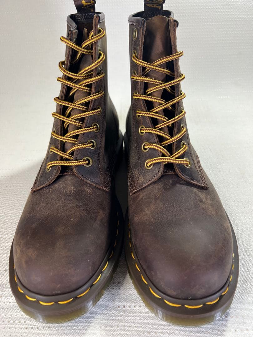 UK7_26cm Dr.Martens 8ホールブーツ 11822 ブラウン 茶