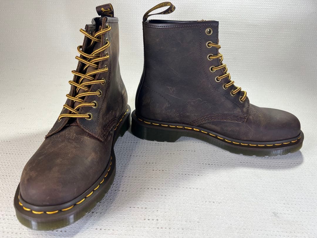 UK7_26cm Dr.Martens 8ホールブーツ 11822 ブラウン 茶