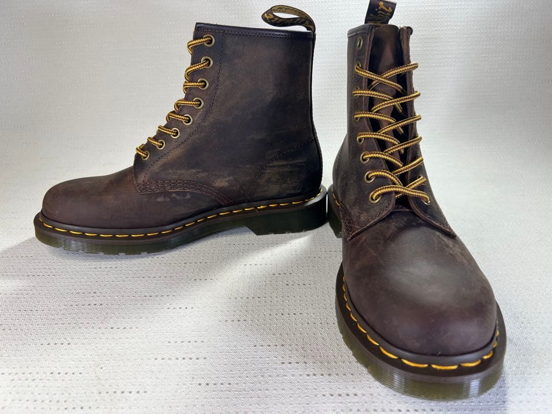 UK7_26cm Dr.Martens 8ホールブーツ 11822 ブラウン 茶