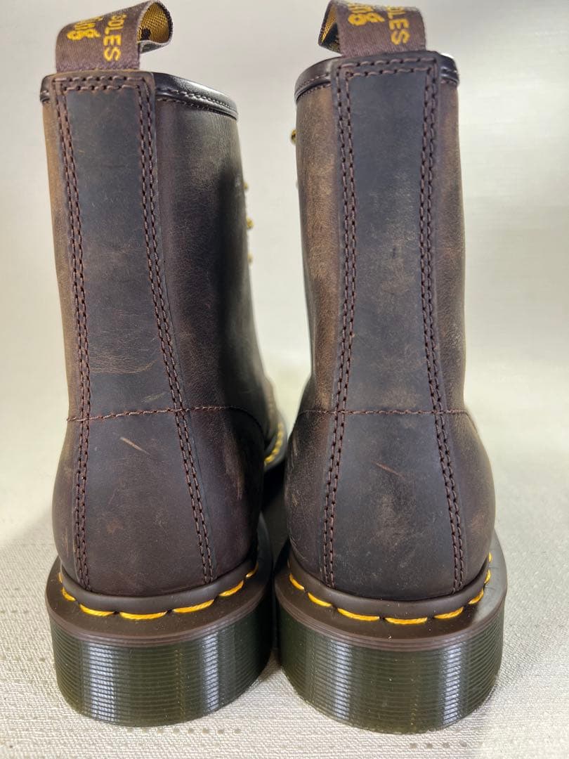 UK7_26cm Dr.Martens 8ホールブーツ 11822 ブラウン 茶