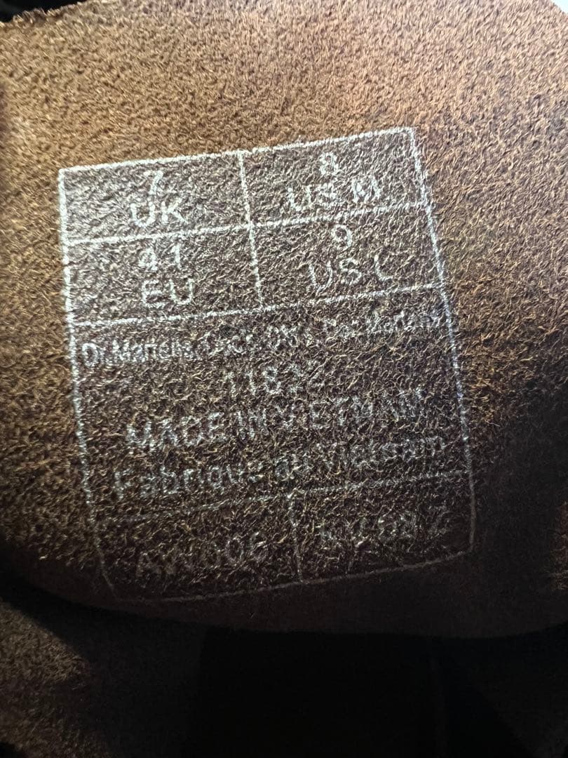 UK7_26cm Dr.Martens 8ホールブーツ 11822 ブラウン 茶