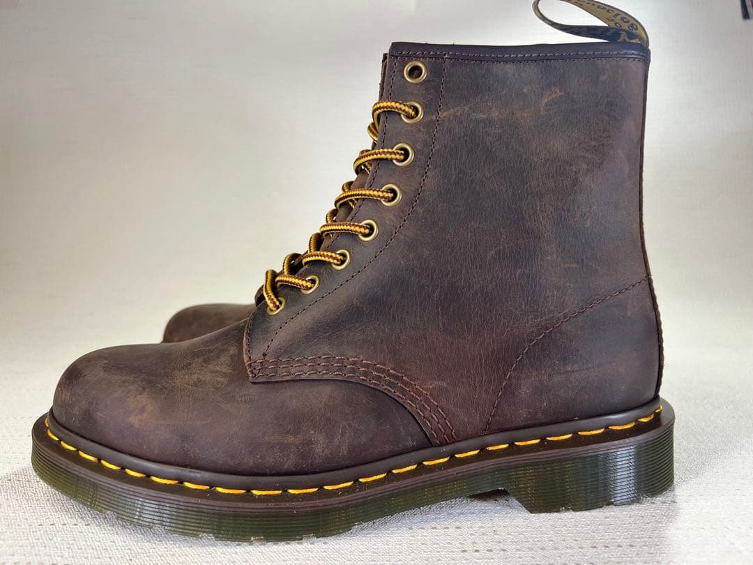 UK7_26cm Dr.Martens 8ホールブーツ 11822 ブラウン 茶