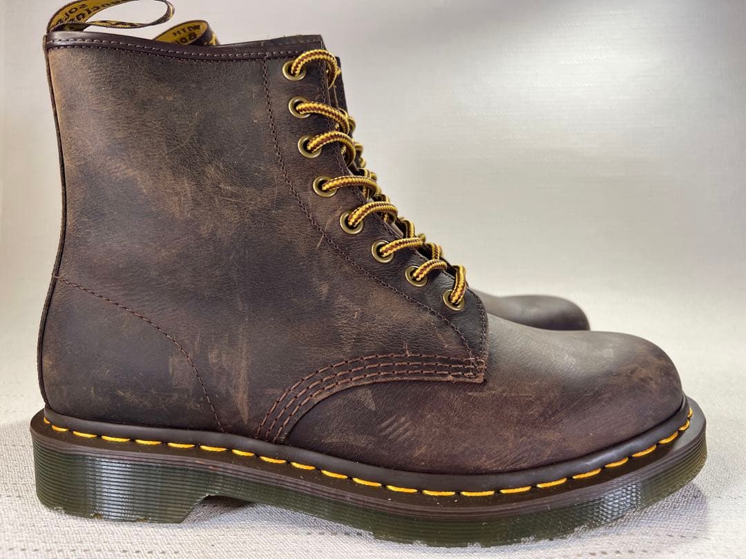 UK7_26cm Dr.Martens 8ホールブーツ 11822 ブラウン 茶