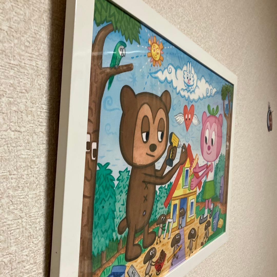 【PJベリー】　ロドニー グリーンブラット　版画　水彩画　額縁付