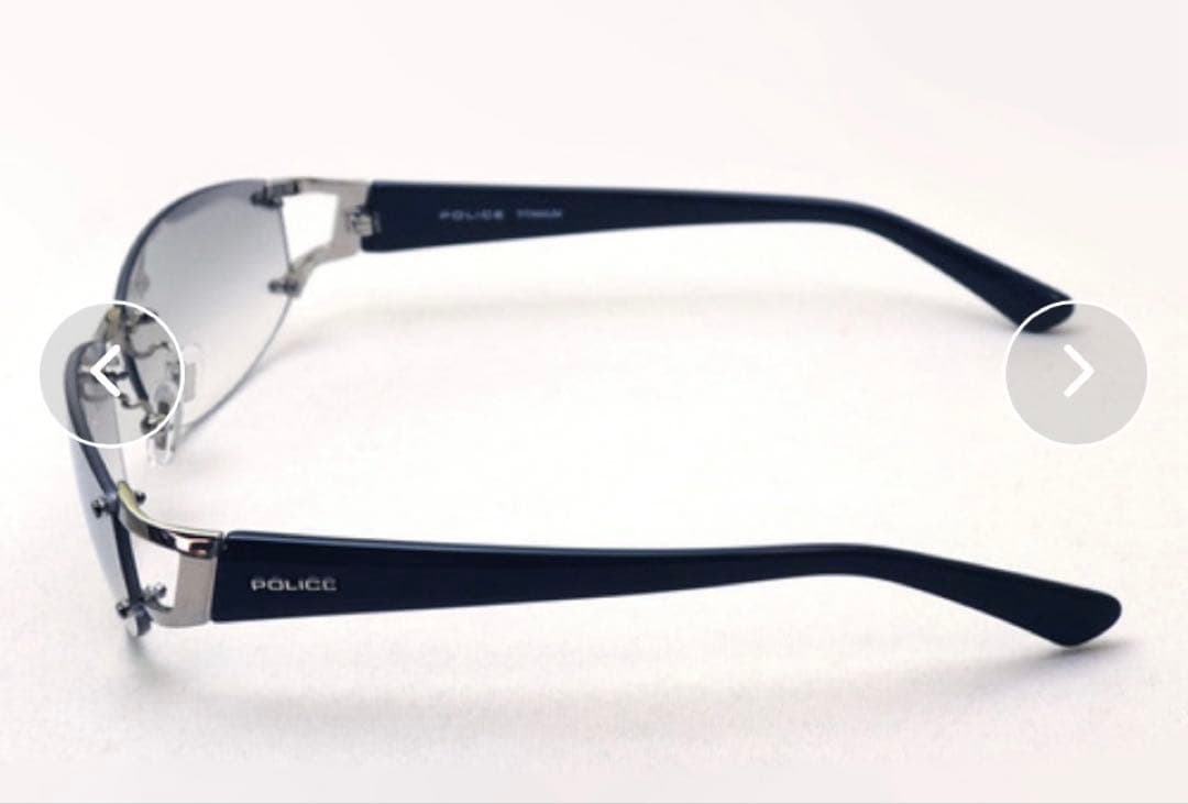 【POLICE/ポリス】スクエア サングラス SPLC60J 583X