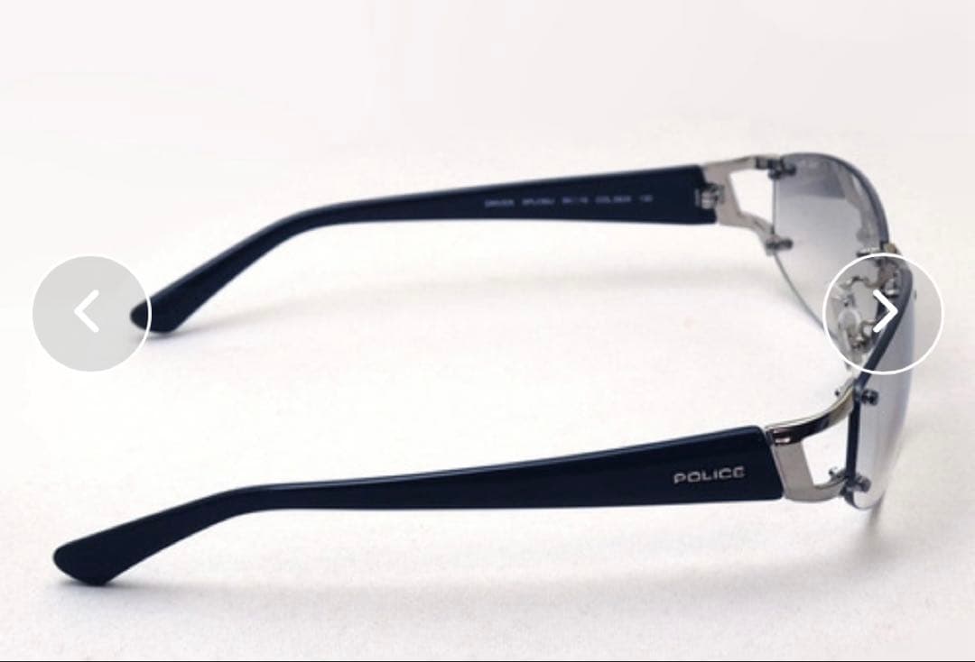 【POLICE/ポリス】スクエア サングラス SPLC60J 583X