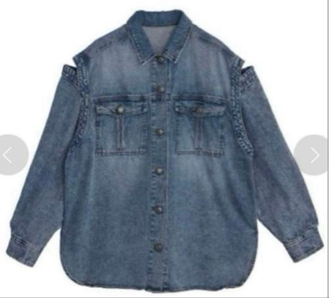 美品★ DETACHABLE SLEEVE DENIM SHIRT