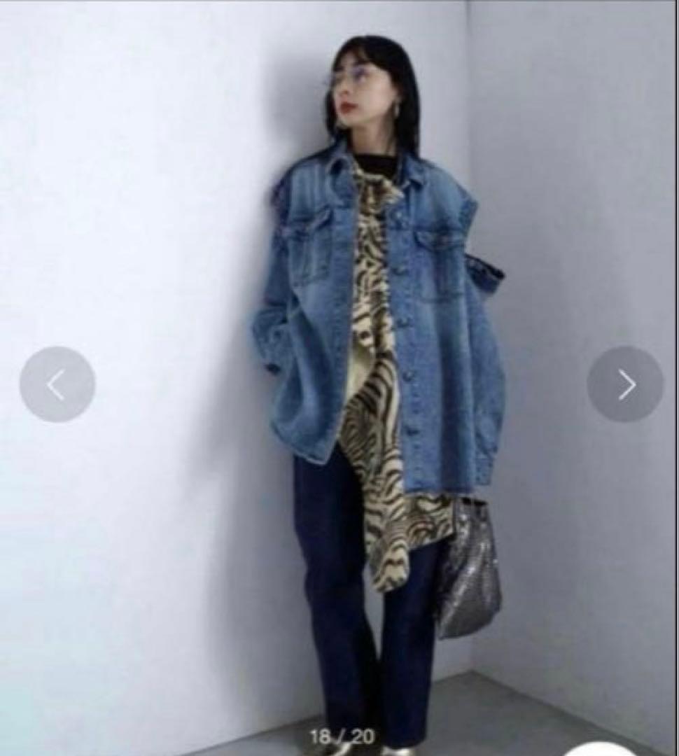 美品★ DETACHABLE SLEEVE DENIM SHIRT