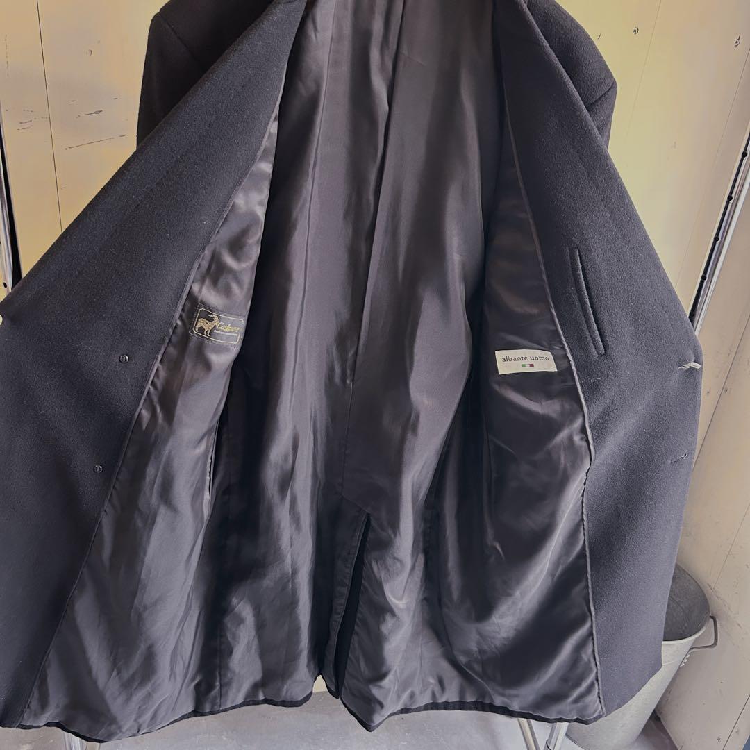 カシミヤブレンドダブルチェスターコート