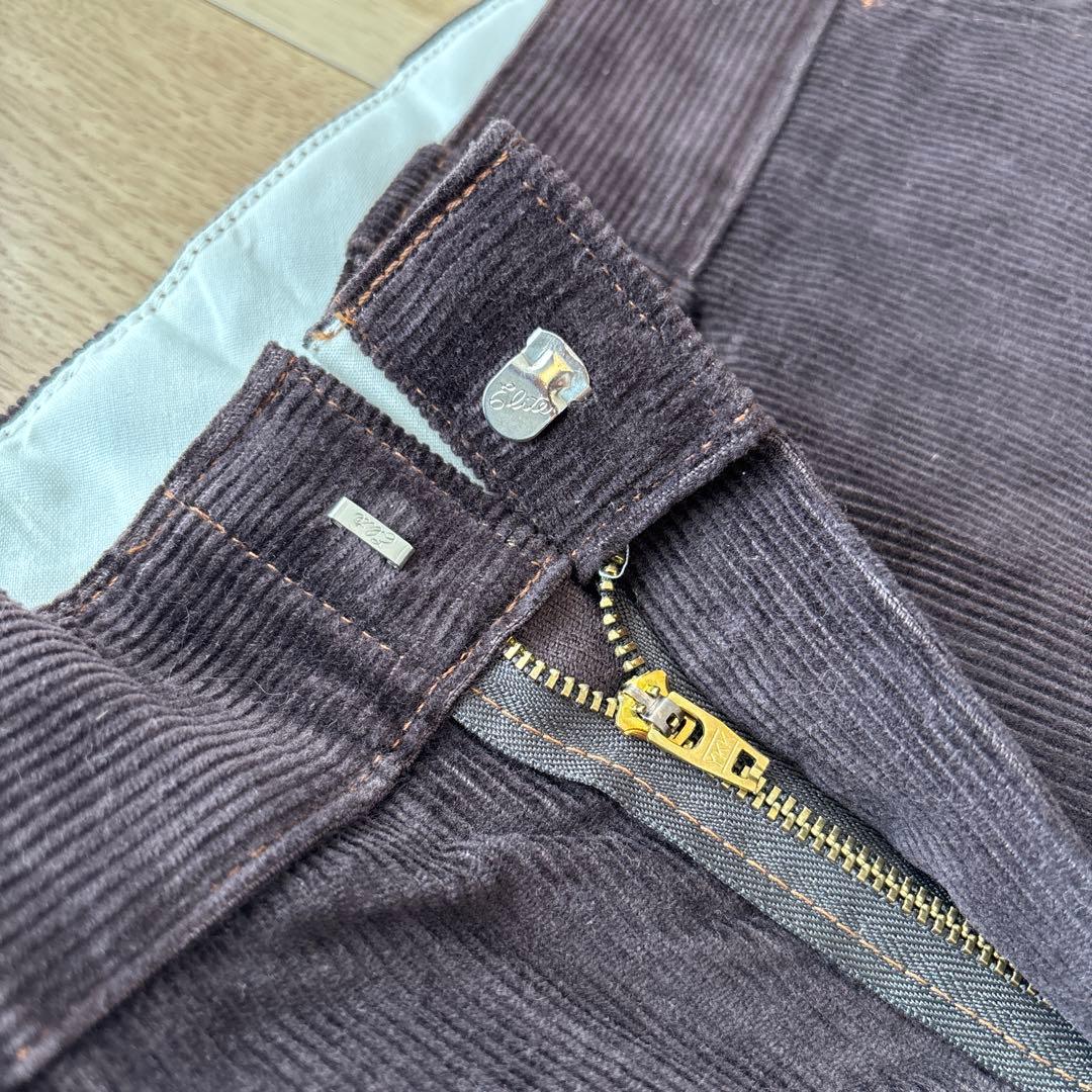 Dickies コーデュロイ　ワークパンツ　90s デッドストック　ブラウン