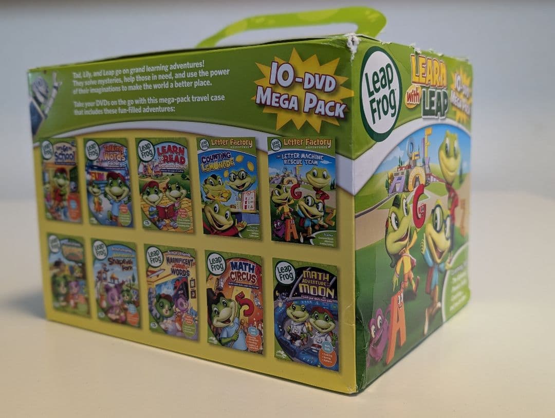 【9枚新品未開封　1枚開封済み】LeapFrog 10枚組 DVDセットパック