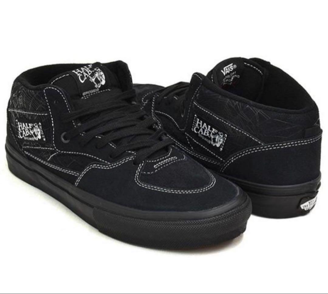 靴 VANS Skate Half Cab Web Dark Grey Black