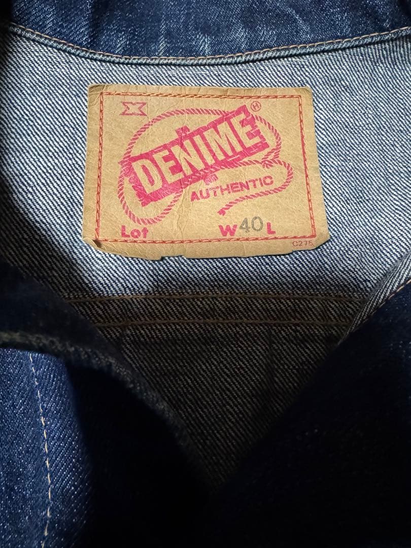DENIME ドゥニーム デニムジャケット Gジャン W40 L相当　濃紺 古着