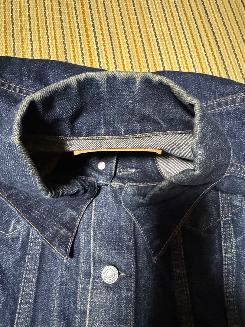 DENIME ドゥニーム デニムジャケット Gジャン W40 L相当　濃紺 古着