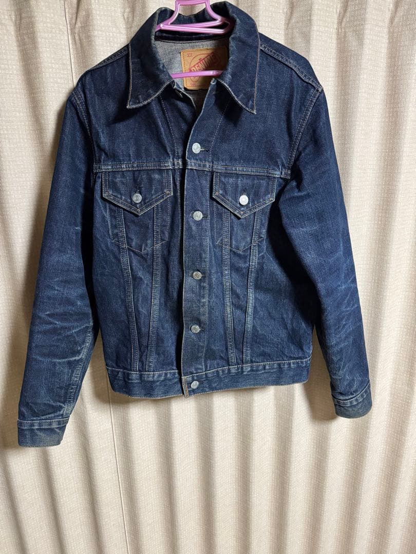 DENIME ドゥニーム デニムジャケット Gジャン W40 L相当　濃紺 古着