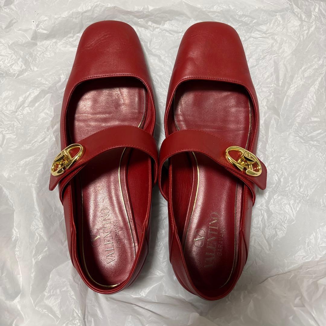 VALENTINO BALLERINA バレエシューズ 赤