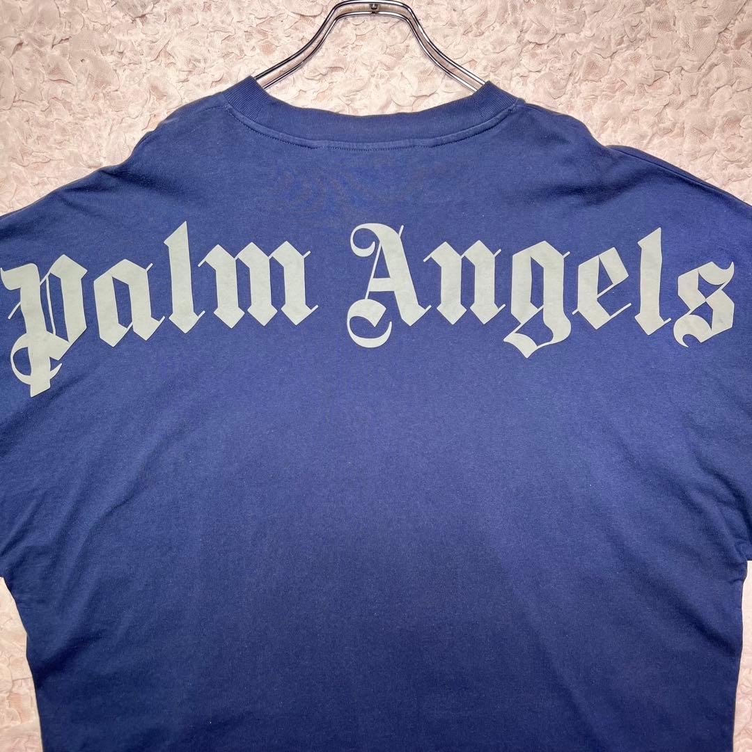 『希少カラー』　パームエンジェルス　完売　ロンT バックロゴ　紺　【XL】