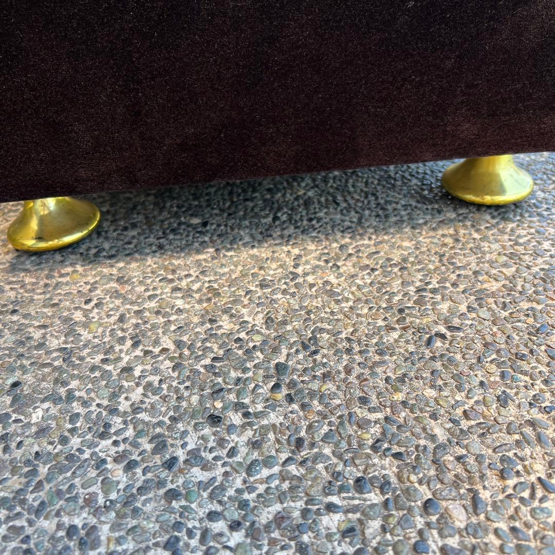 1人掛けソファー　オットマン付　クラブ風　ホテルラウンジ　昭和レトロ