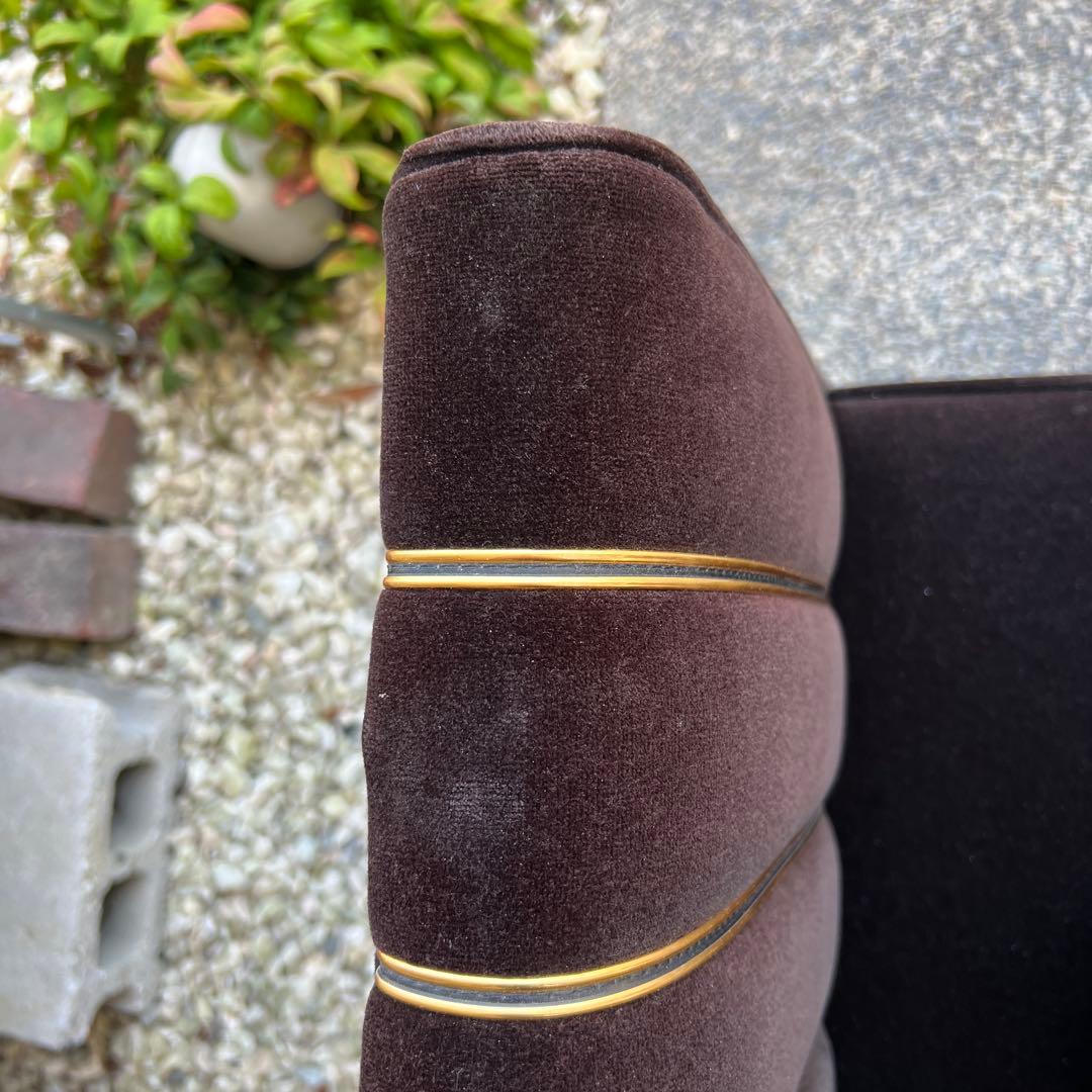 1人掛けソファー　オットマン付　クラブ風　ホテルラウンジ　昭和レトロ