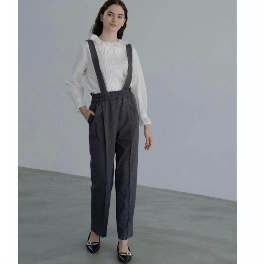 OHGA オーガ　サスペンダーパンツ　グレー　Sサイズ