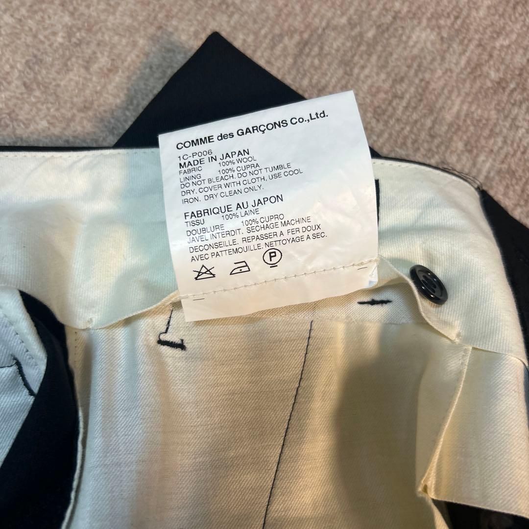 コムデギャルソン　ブラック　ウール100% ハーフパンツ　サイズS ブラック