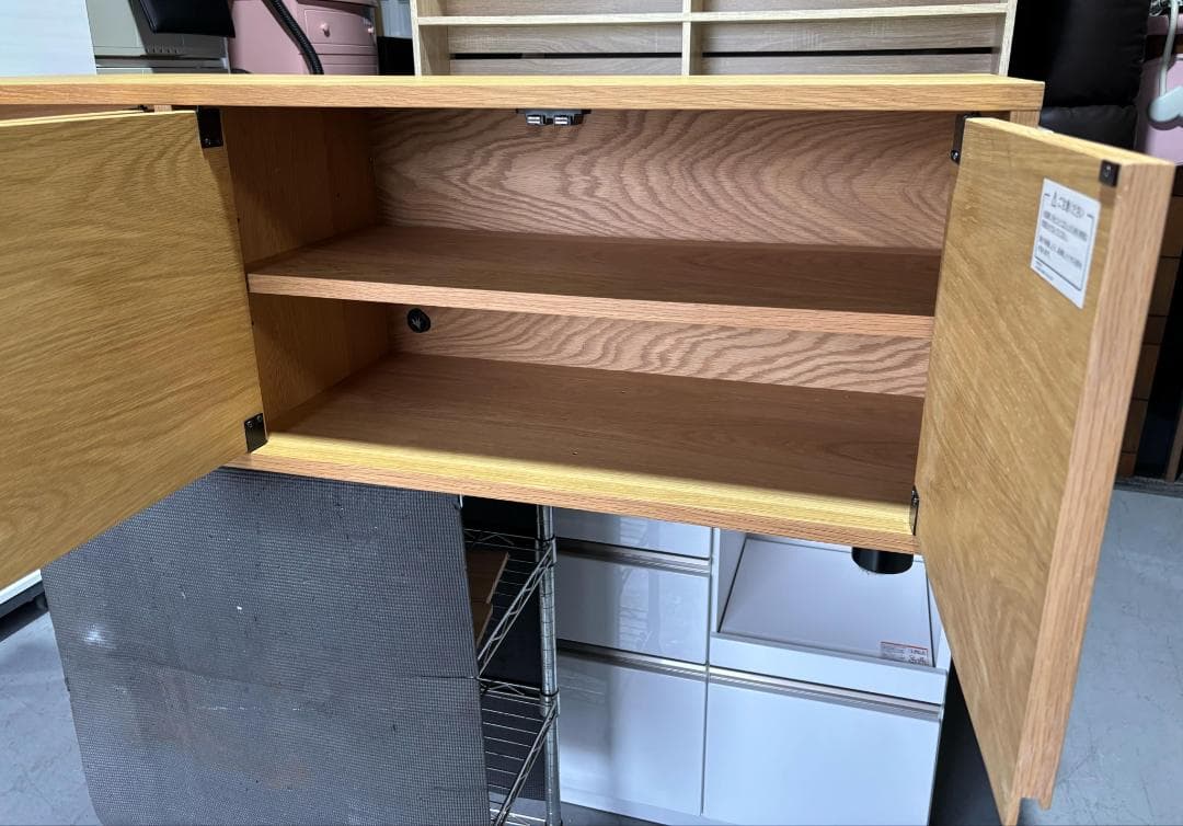 うめぼしMUJI 無印良品 オーク材スタッキングシェルフキャビネットキレイ