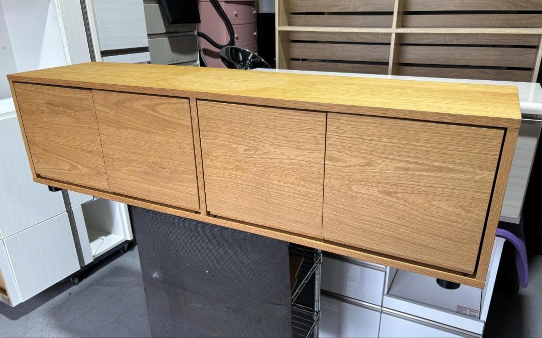 うめぼしMUJI 無印良品 オーク材スタッキングシェルフキャビネットキレイ