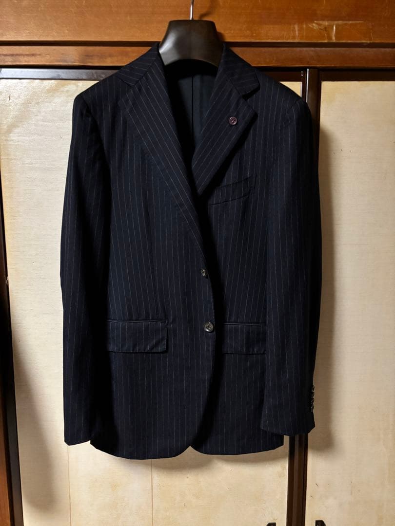 ラ*ン様 Sartoria Partenopea パルテノペア ネイビー スーツ