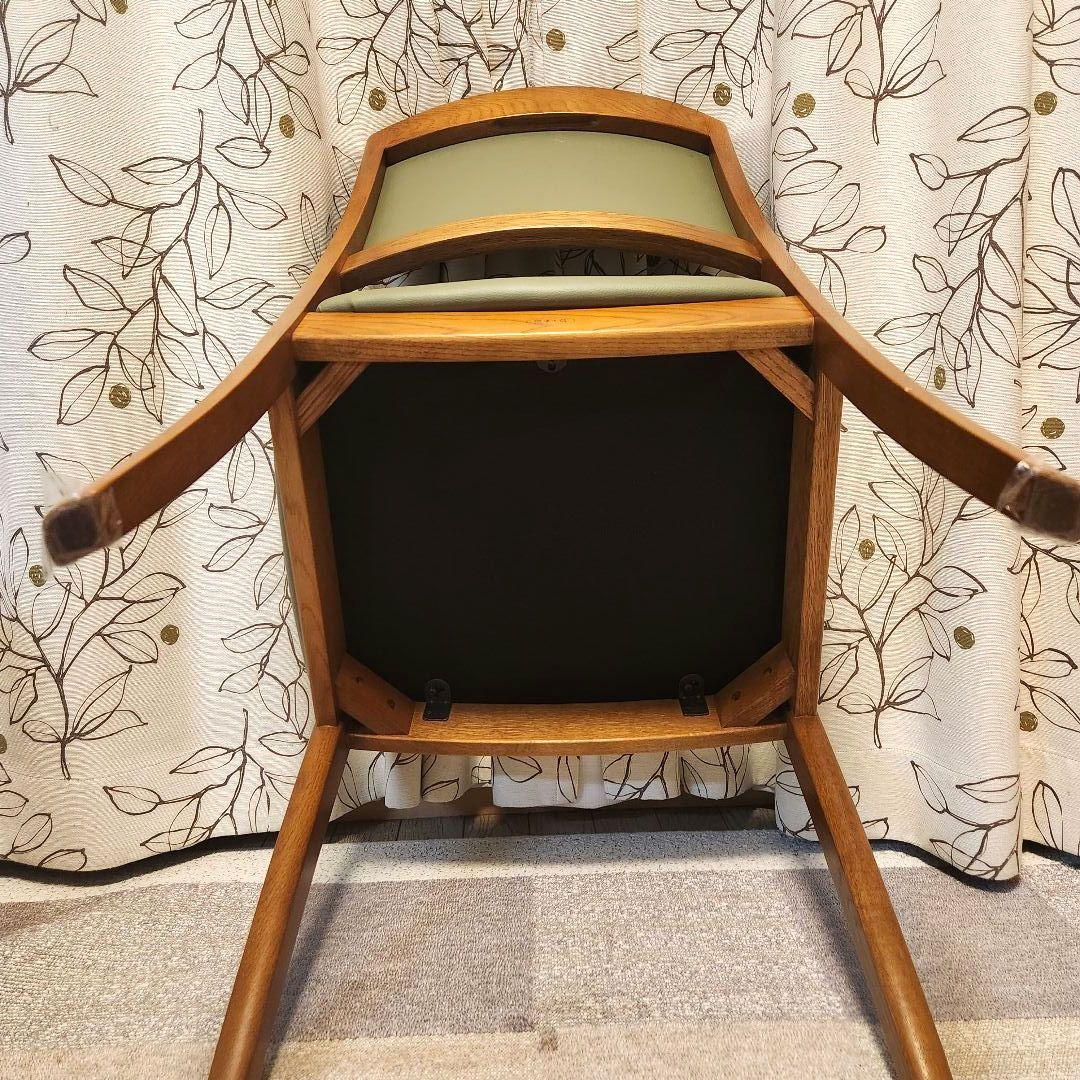 美品　浜本工芸　ダイニングチェア　皇室御用達　椅子　老舗工房による日本製