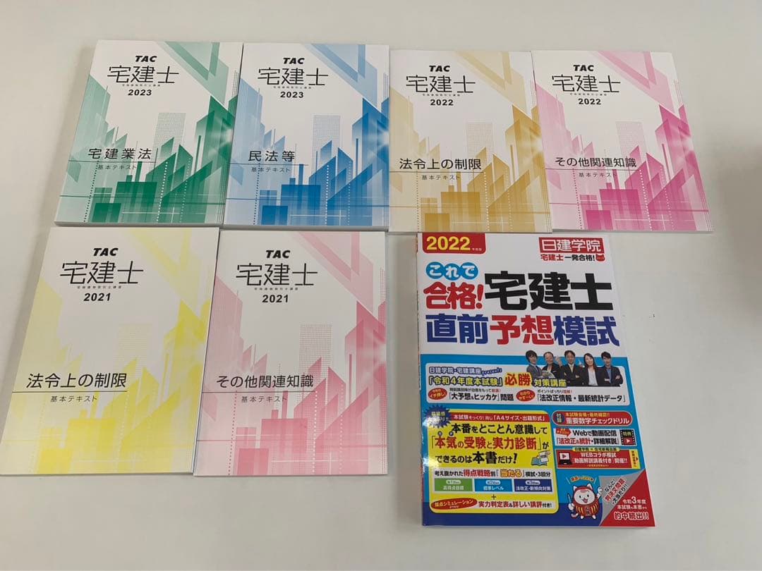 【新品未使用】宅建　テキスト3年分！