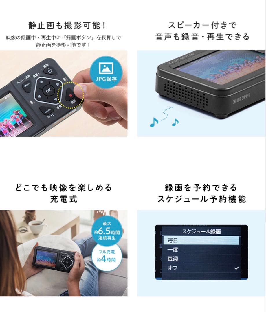 【新品未開封】サンワサプライ　ビデオキャプチャーHDMI 400-MEDI034
