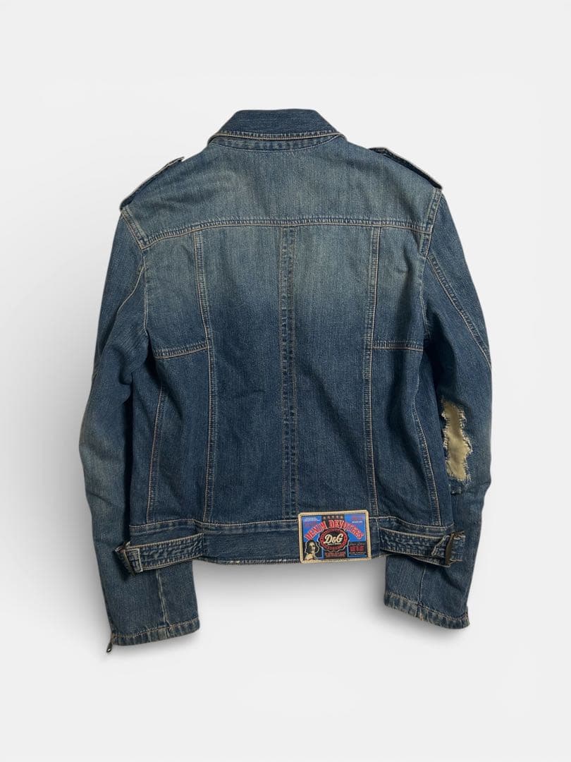 ハ*ウ様 名作 D＆Gデニムジャケット(34-44)D&G Y2K グランジ　マ