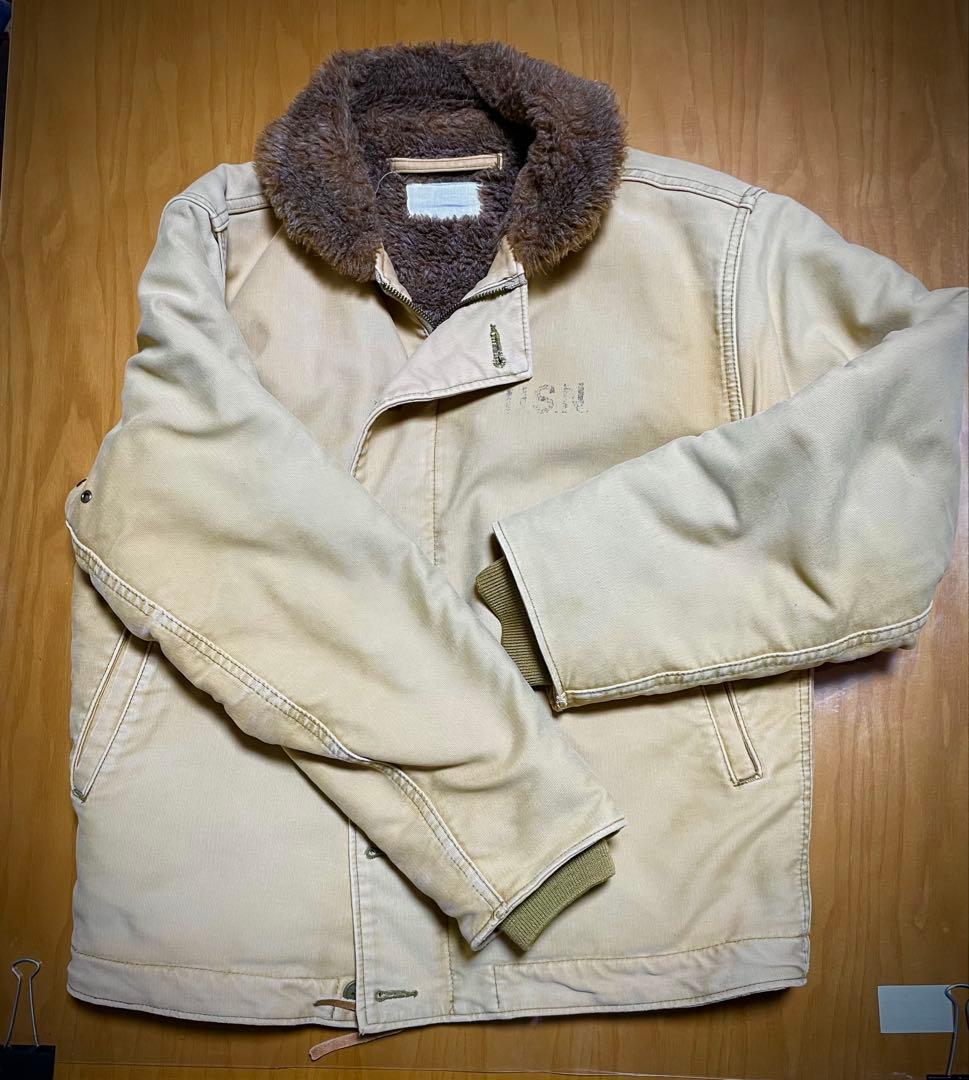 古着　N-1 デッキジャケット 裏ボア ミリタリージャケット