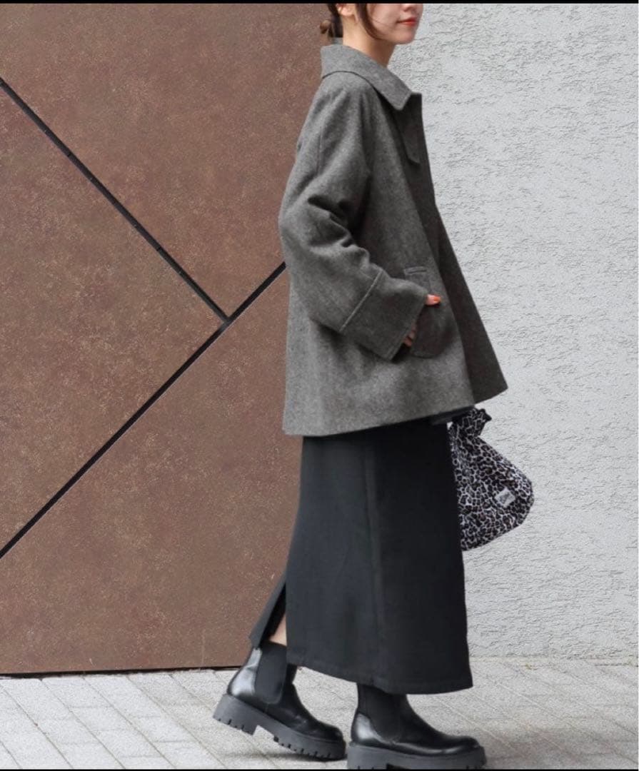 尾州ウールスーパー100Aラインコート　ジャーナルスタンダードレリューム　38