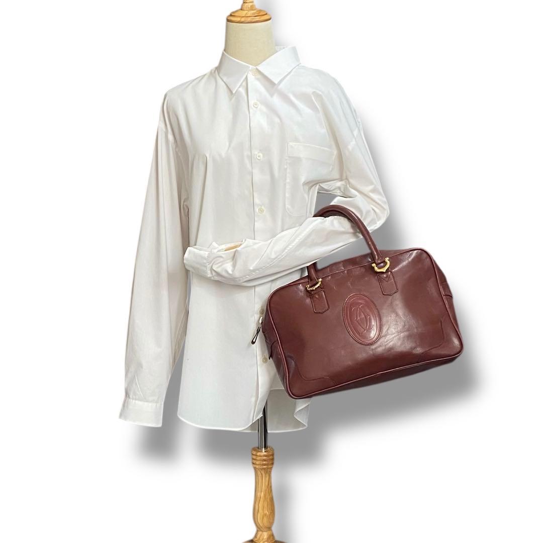 Cartier ビジネスバッグ ブリーフケース マストライン ボルドー