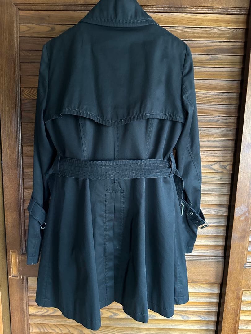 BURBERRY BLUE LABEL ブラック トレンチコート サイズ38 M