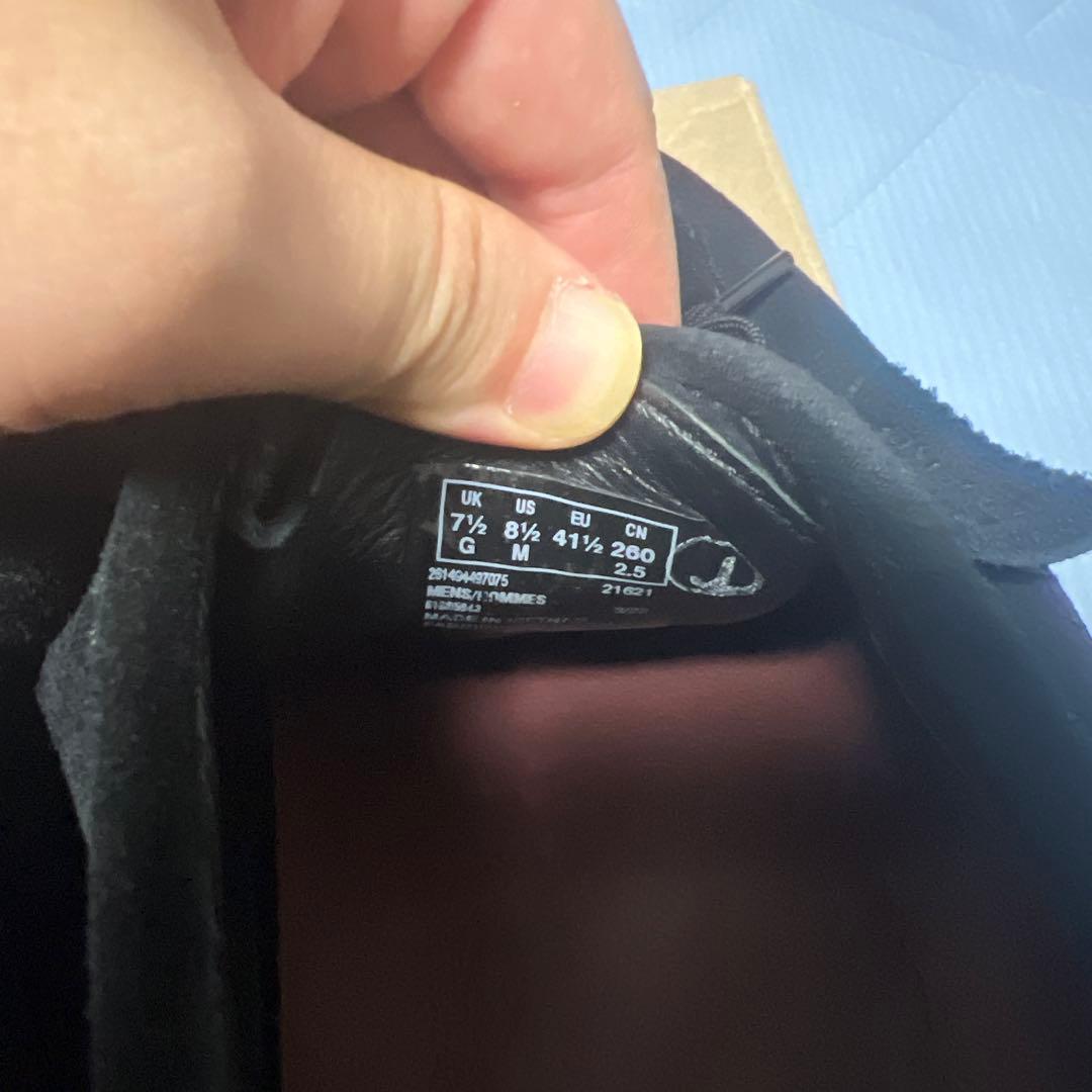 【24時間以内発送】CLARKS Wallabee GTX ブラック 7.5