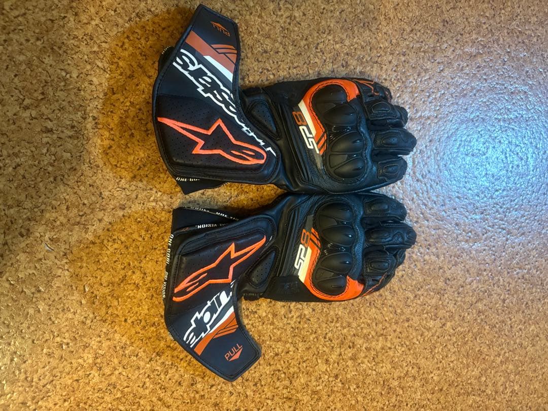 Alpinestars SP-8 バイクグローブ サイズ　S 黒/オレンジ