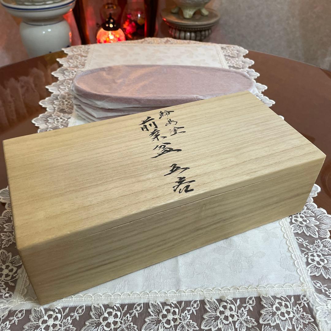 輪島塗　慶塚　楕円　お盆　 5枚セット　前菜盆　オーバル　未使用