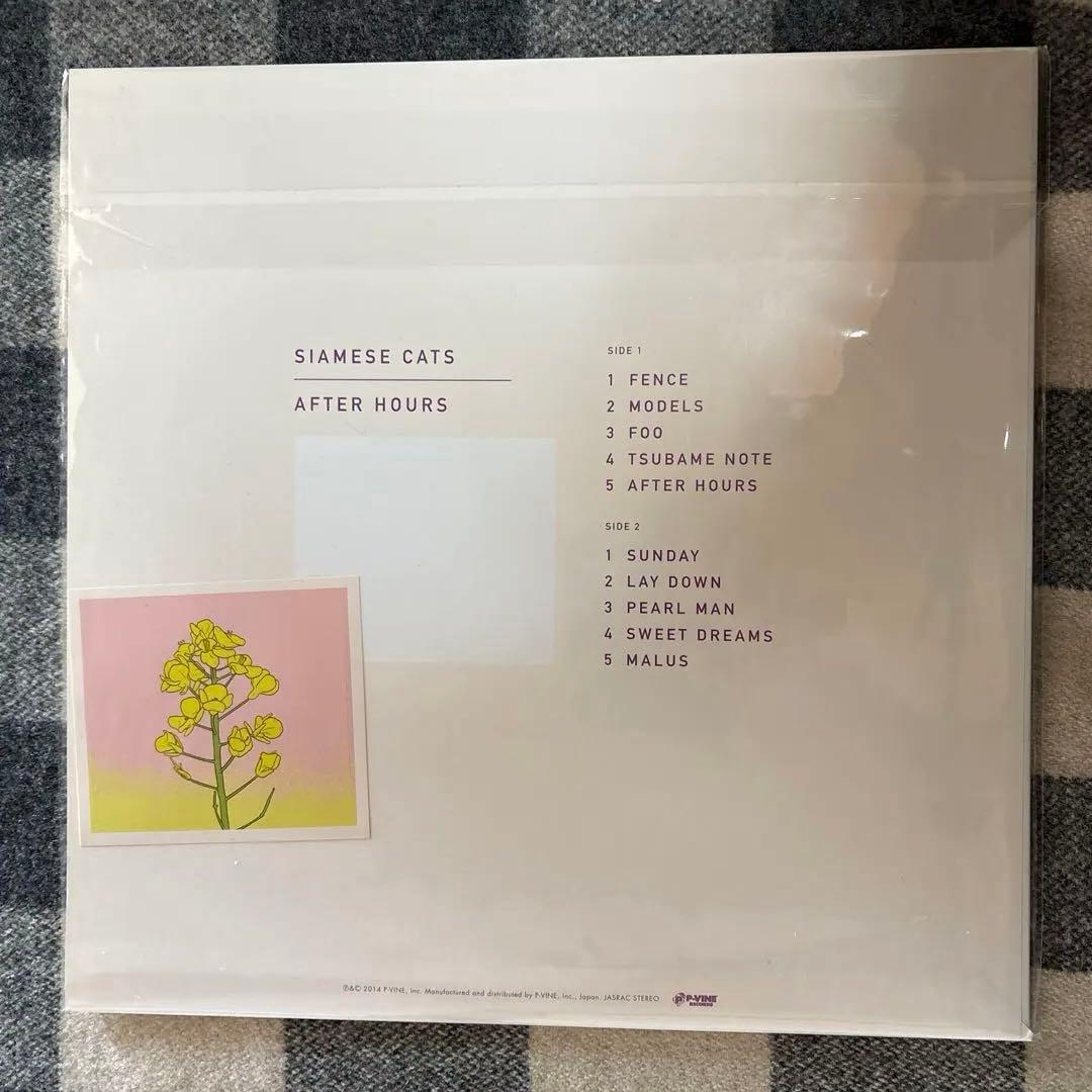 シャムキャッツ AFTER HOURS レコード　アナログ