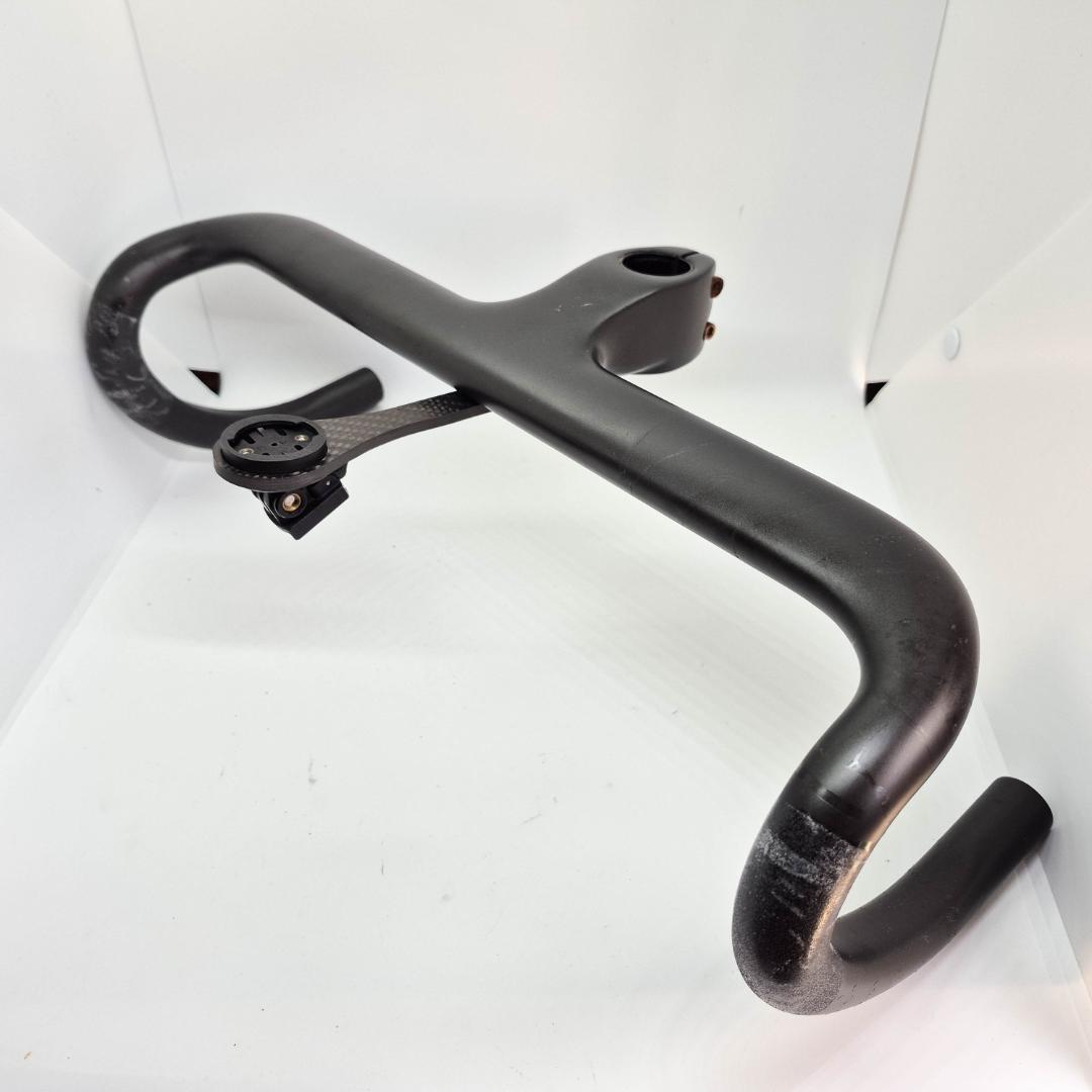 フルカーボン ステム一体型 ドロップハンドル サイコンマウント付