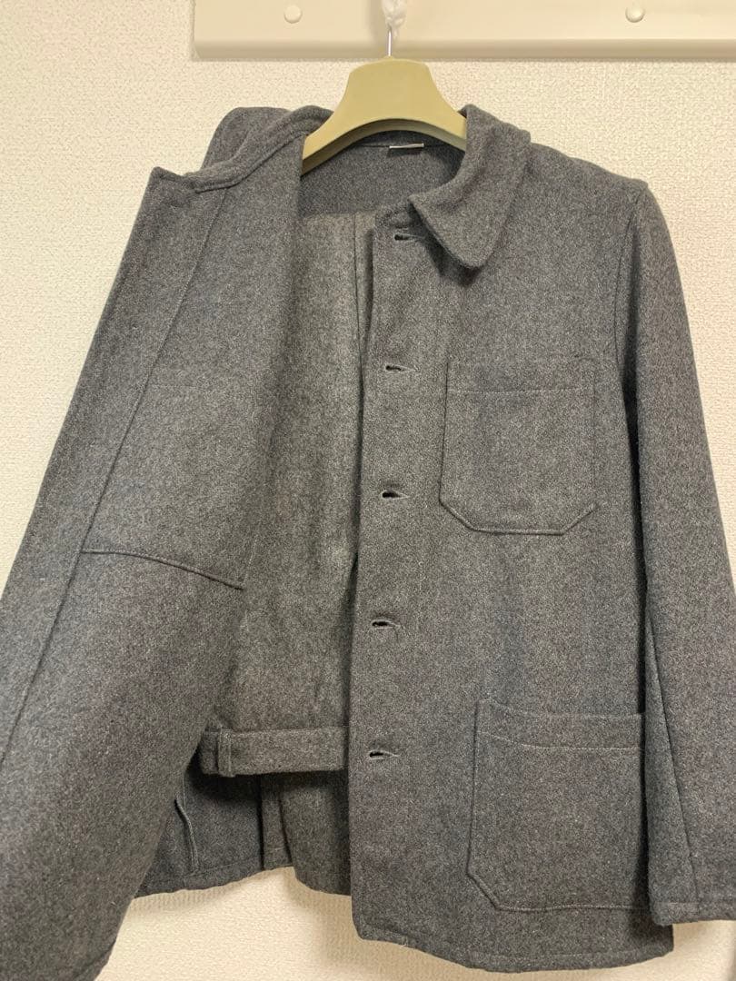 ヴィンテージ　フレンチワーク　セットアップ　ウール