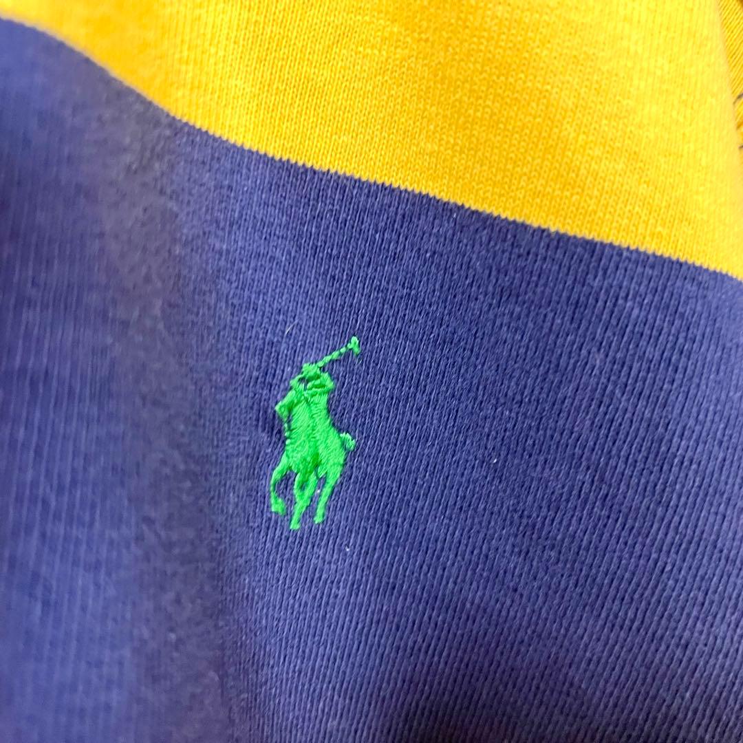 【良品】POLO Ralph Lauren 太ボーダー ラガーシャツ 3XB