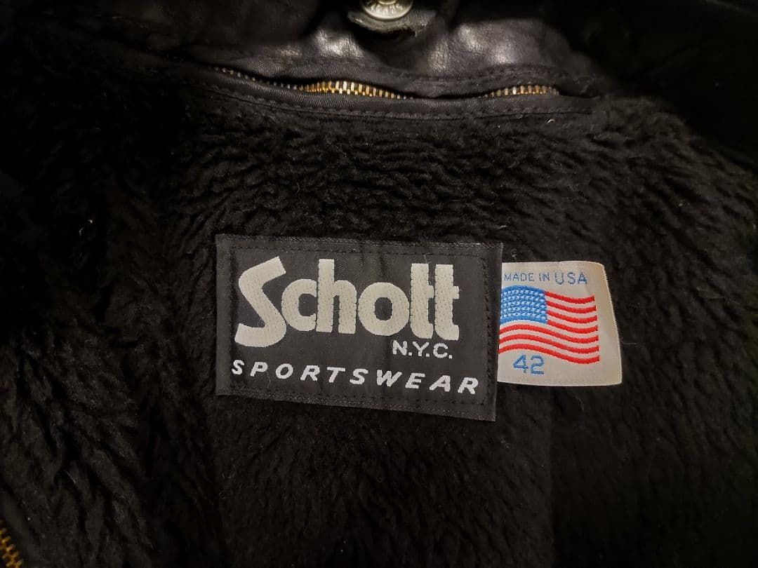 Schott G-1レザー ジャケット184SM 42 中古品 ショット
