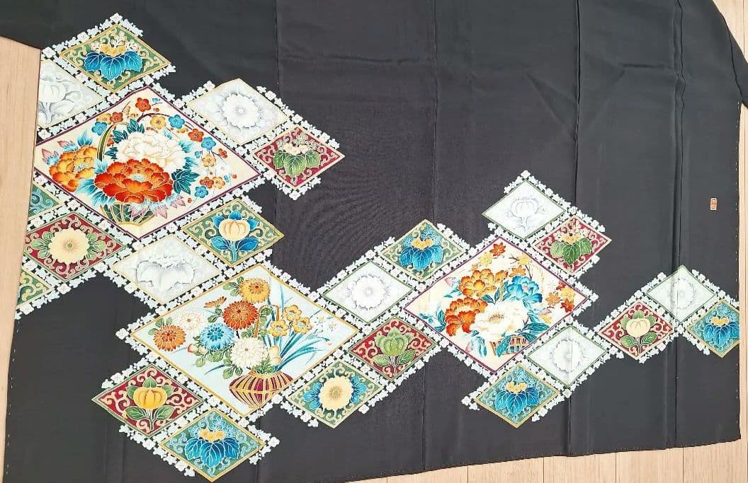 着物リメイクワンピース3631