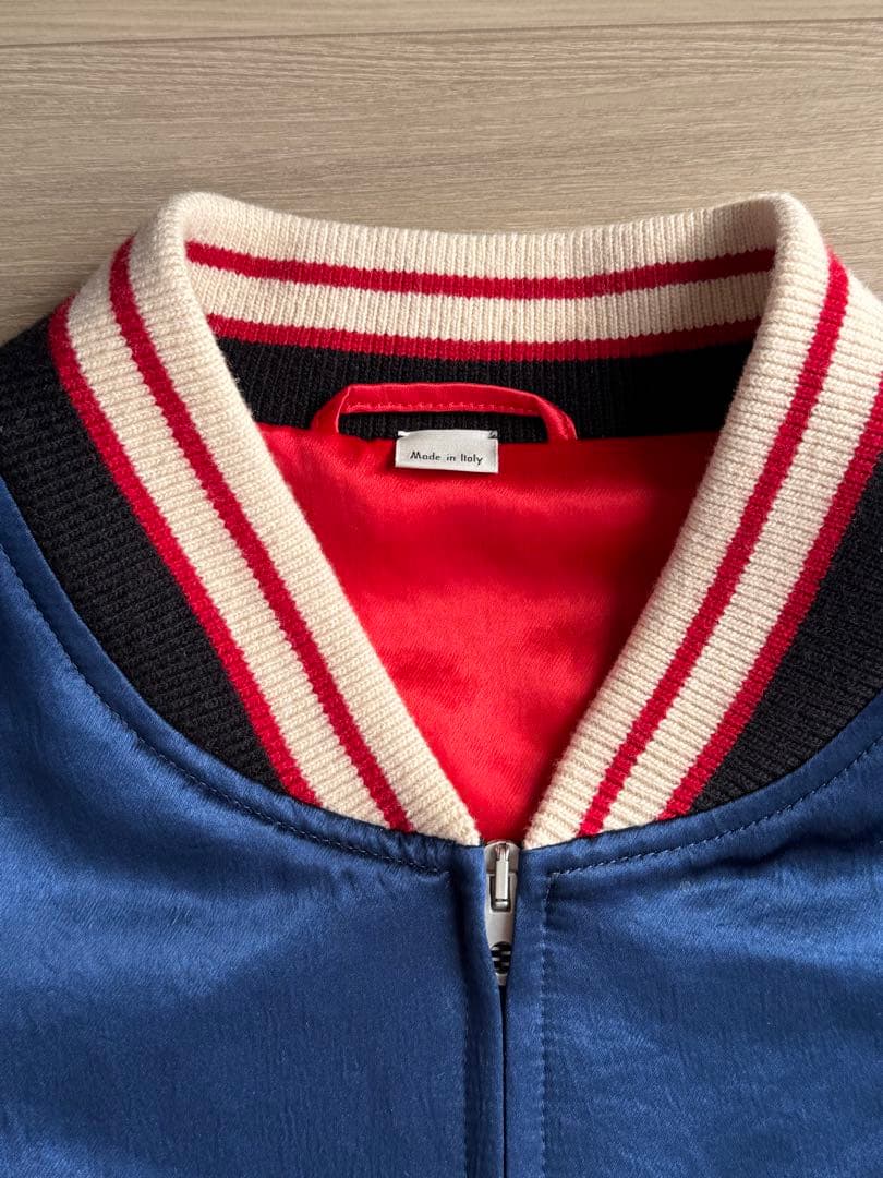 GUCCI スタジャン ネイビー ホワイト レッド