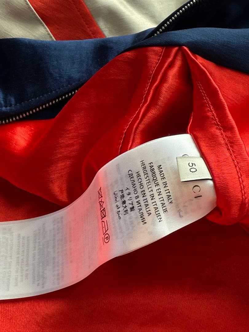 GUCCI スタジャン ネイビー ホワイト レッド