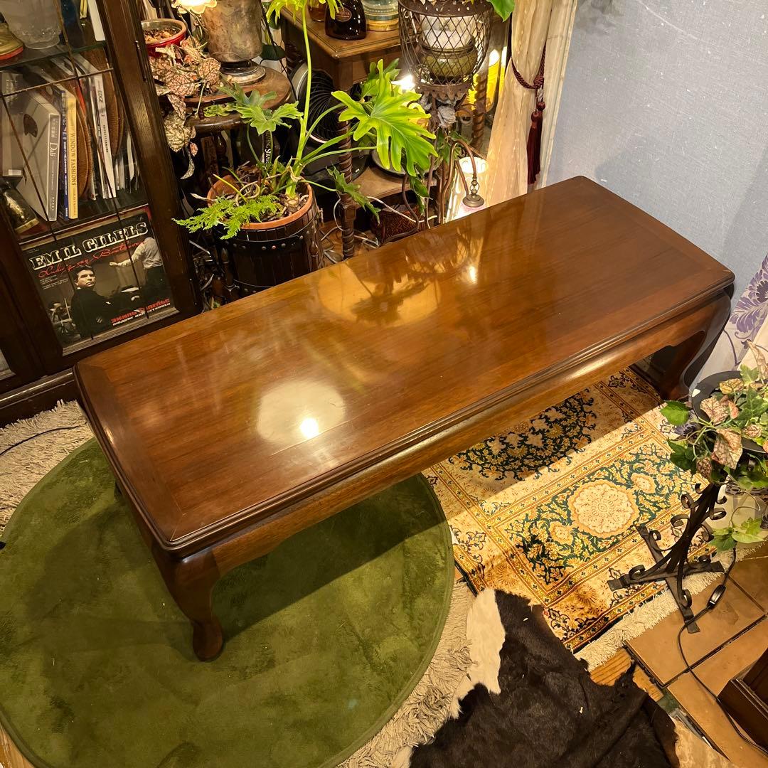 オールド　マルニ　ヴィンテージ 地中海　　猫脚リビングテーブル